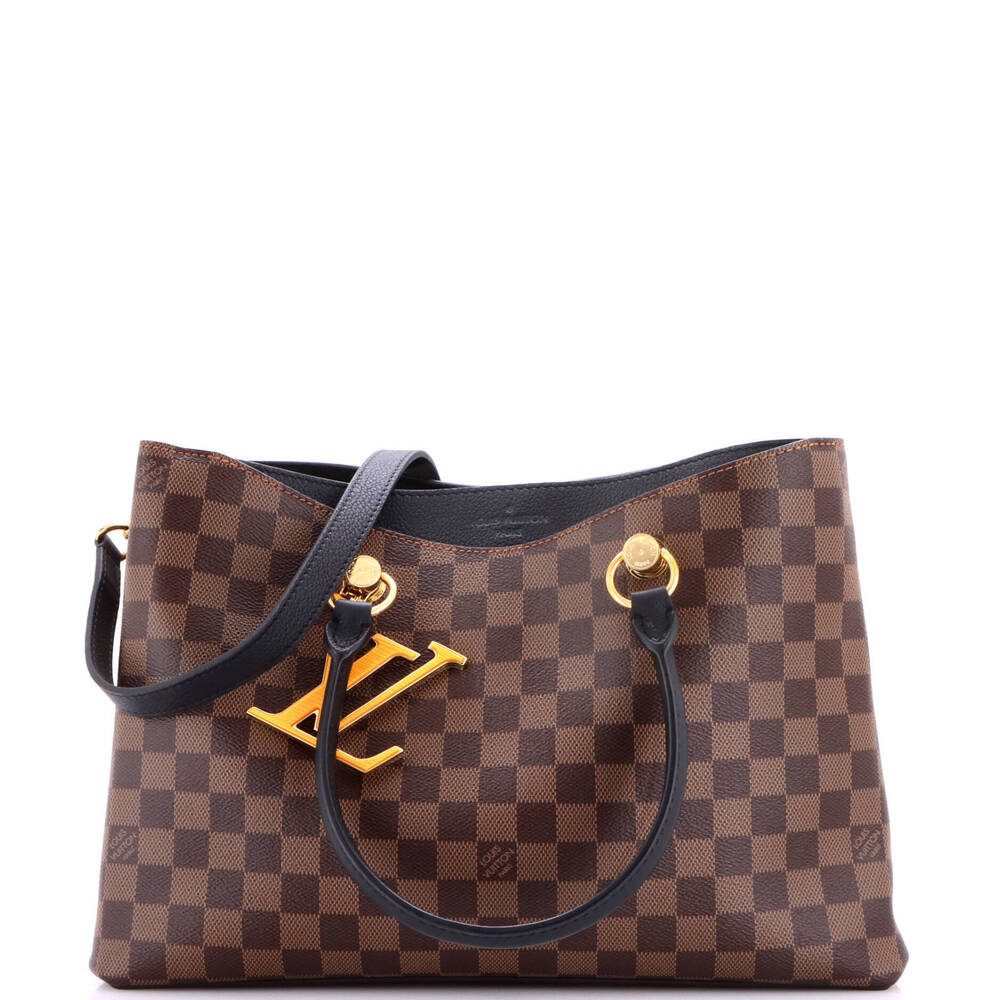 Louis Vuitton LV Riverside Handbag Damier with Leather